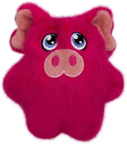 KONG Snuzzles Kiddos Mini Extra Small Dog Toy - Soft Plush Squeaky Toy for Small Dogs & Puppies (Frog/Pig/Duck Combo) - Image 5