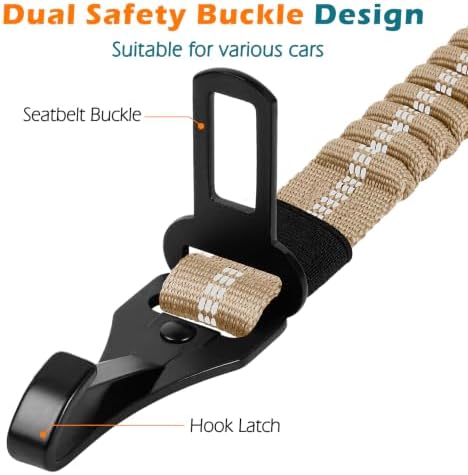 PetBonus Dog Seat Belt for Car, Durable Safe Dog Car Harness for Vehicle - Image 6