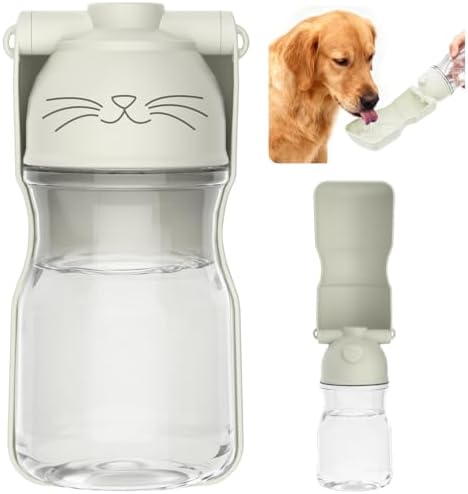 Amerisun Dog Water Bottle, 16.9 OZ Collapsible Leak-Proof Pet Water Bowl by Amerisun