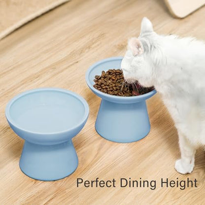 CEEFU Extra Wide Elevated Ceramic 6.2" Deeper Cat Water Bowl - Image 6