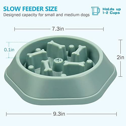 UPSKY Slow Feeder Dog Bowl Anti-Chocking Slower Feeding Pet Puzzle Bowls - Image 2