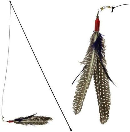 GoCat Da Bird Rod and Feather Cat Toy, Handmade in The USA (1 Bird)