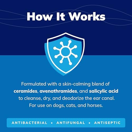 Covetrus CeraSoothe® SA Ear Cleansing Solution for Dogs, Cats & Horses – Salicylic Acid Formula to Remove Wax, Debris & Odor, 16 oz - Image 3