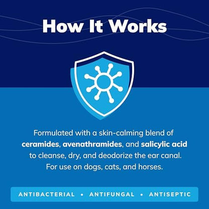 Covetrus CeraSoothe® SA Ear Cleansing Solution for Dogs, Cats & Horses – Salicylic Acid Formula to Remove Wax, Debris & Odor, 16 oz - Image 3