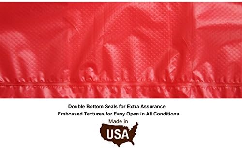 FiveStarPet Purse Style Dispenser with 2 Rolls Made in USA Easy Open Poop Bags Dog Waste Bags (Red Paw) - Image 2