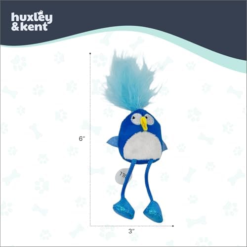Huxley & Kent Chirpy Interactive Catnip Cat Toy, Bluebird - Image 5