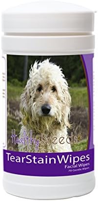 Healthy Breeds Goldendoodle Tear Stain Wipes 70 Count by HealthyBreeds
