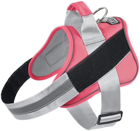 Dog Harness, No-Pull Reflective Dog Vest, Breathable Adjustable Pet Harness with Handle for Outdoor Walking - No More Pulling, Tugging or Choking by Bolux