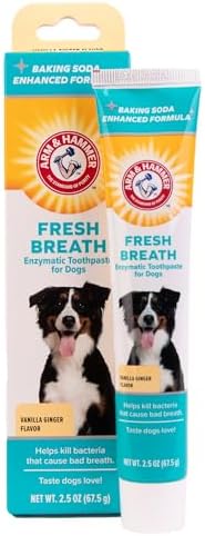 Arm & Hammer Fresh Breath Enzymatic Dog Toothpaste, Vanilla Ginger, 2.5 Oz by ArmHammer