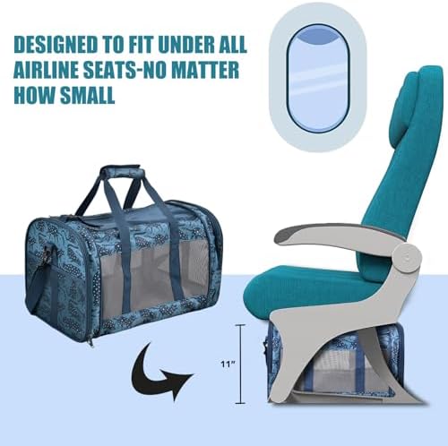 Soft-Sided Kennel Pet Carrier, Airline Approved Travel Handbag - Image 4
