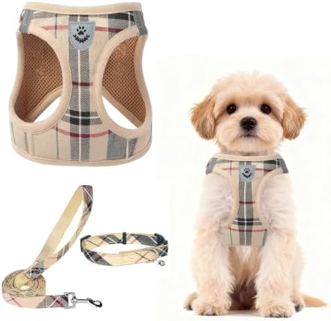PUPTECK Dog Harness, Collar and Leash Set No Pull for Small Medium Sized by PUPTECK