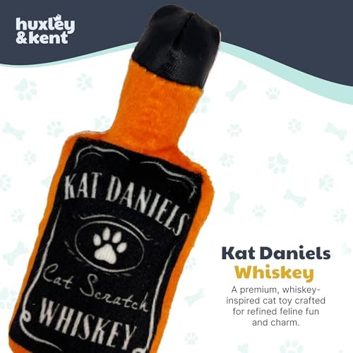 Huxley & Kent Plush Crinkle Catnip Cat Toy, Kat Daniels Whiskey - Image 2