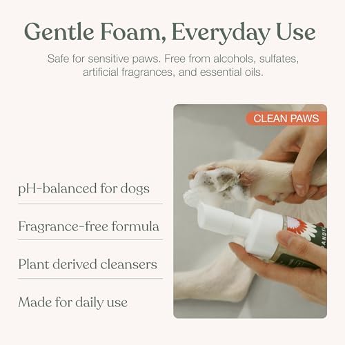 Dandylion, Dog Paw Cleaner, Clean Paws, No Rinse Foam Cleaner with Brush - Image 5