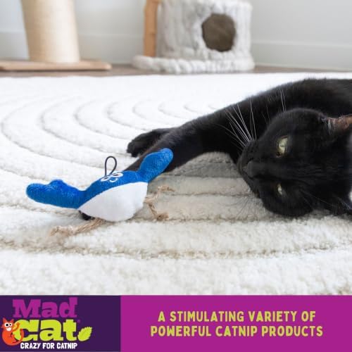 Mad Cat Be Bright Light Up Crab Cat Toy, Touch Activated LED Plush, Catnip - Image 3