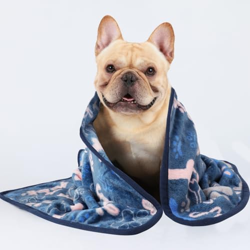 Luciphia 3 Pack Soft Fleece Dog Blankets for Small Dogs Puppy Cats,23"x16" - Image 5