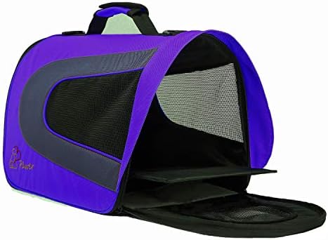 Pawer 18” x 11”x 11” Soft-Sided Foldable Airline Approved Pet Carrier for Cat, Puppy and Small Dog, Washable 600D Oxford Fabric, with Handle and Strap for Carry, Multiple Colors Available - Image 7