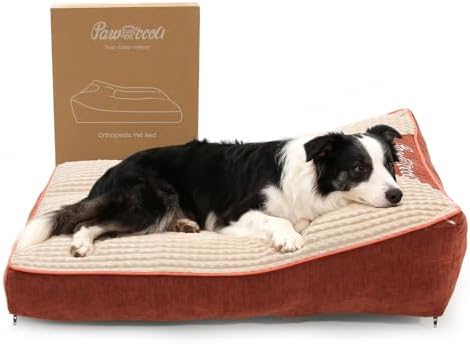 Washable Dog Bed with Removable Cover for Large Sized Dogs 36" L by Pawccoli