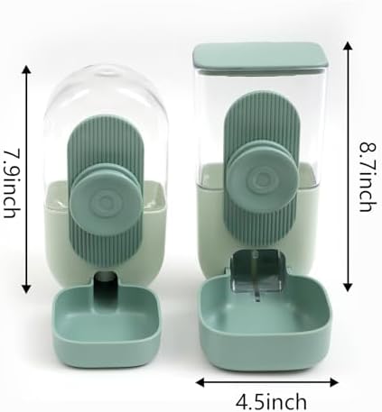 Kenond 35oz Rabbit Food Bowl,Bunny Water Dispenser,Feeders Waterer for Cage - Image 2