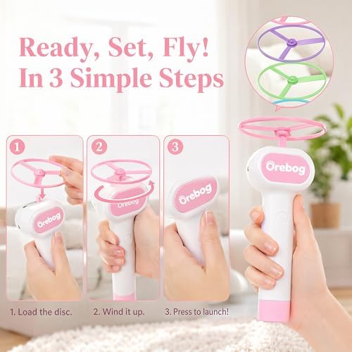 Cat Toy Disc Launcher,Rechargeable Interactive Cat Fetch Toy with 6 Discs - Image 5