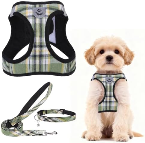 PUPTECK Dog Harness, Collar and Leash Set No Pull for Small Medium Sized by PUPTECK