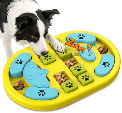 Dog Puzzle Toy, Interactive Treat Dispensing Toys, Yellow by BlanlodyPetSupplies