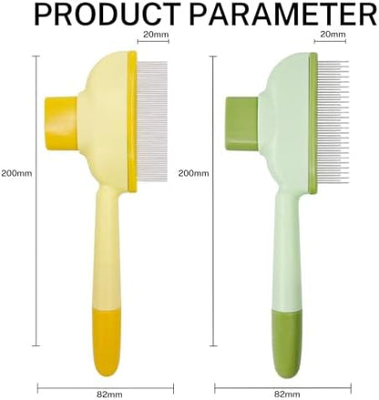 2 PCS Flea Comb for Cats Dogs Brush for Shedding Pet Hair Removal Comb with Long & Short Stainless Steel Teeth for Deshedding - Image 4
