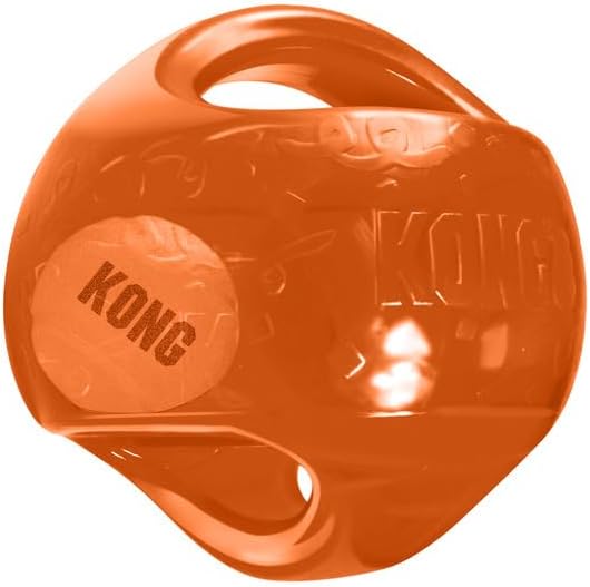 KONG Jumbler Ball - Interactive Dog Toy for Dog & Puppy Playtime - Fetch Toy with Tennis Ball - Dog Supplies for Engaging Play (Medium/Large)