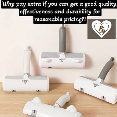 Pet Hair Remover – Reusable Lint Roller – Clean Couch, Furniture, Clothes, Carpet, Bed. Cat Hair Remover Dog Hair Remover Fur Removal Tool No Sticky Tape or Adhesive Needed. (White Grey) - Image 6