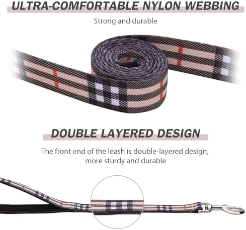 Hikiko 4FT Dog Leash Padded Double Handle with Designed Pattern - Image 2