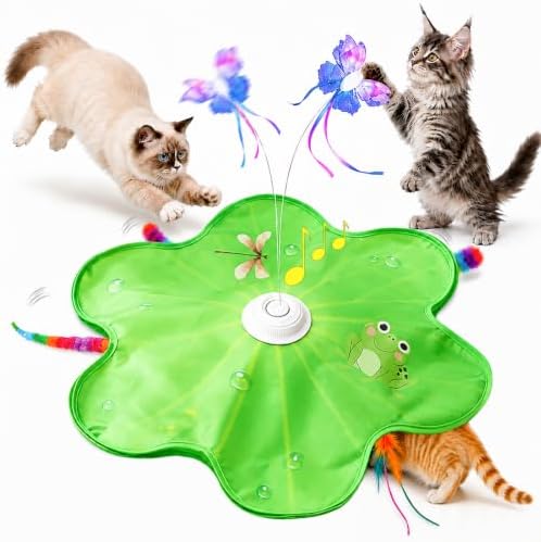 Interactive Cat Toys, Rechargeable with Auto Play and Bird Chirps by Unknown