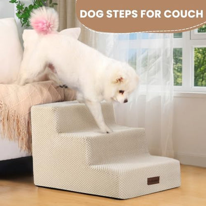 Aodisman Dog Stairs for Small Dogs & Cats,3-Step Pet Steps for Couch & Bed - Image 6