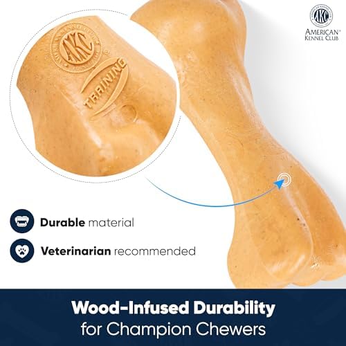 American Kennel Club Training Dog Chew Toy, Thick Bone Dog Toy, Durable Dog Toy for Moderate Chewers, Beef Scented for Long-Lasting Engagement, Supports Dental Health - Image 2