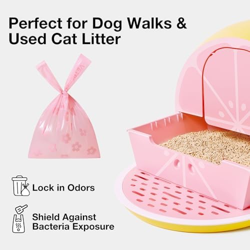 VETRESKA Dog Poop Bags with Handles 450 Count, Floral Scented Waste Bags - Image 7