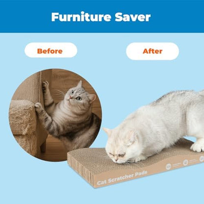 Best Pet Supplies Catify Cat Scratcher Pads - Wave, 2-Pack - Image 2