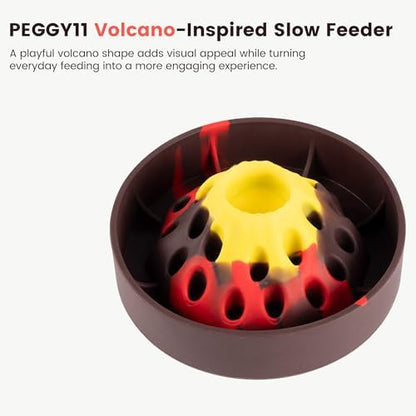 PEGGY11 Volcano-Shaped Silicone Slow Feeder Bowl for Dogs - Image 2