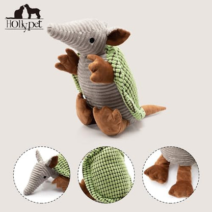 Hollypet Armadillo Squeaky Dog Toys for Medium Large Dogs, 14" - Image 3