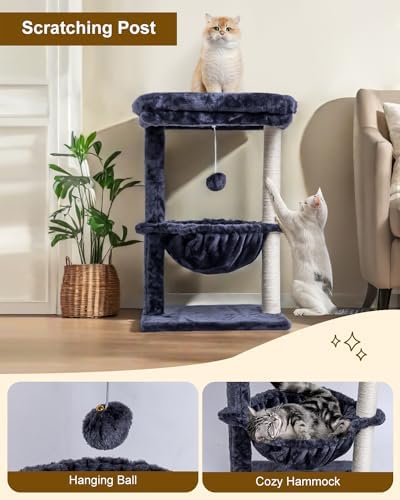 SYANDLVY Small Cat Tree for Indoor Cats, Activity Cat Tower for Kittens - Image 4