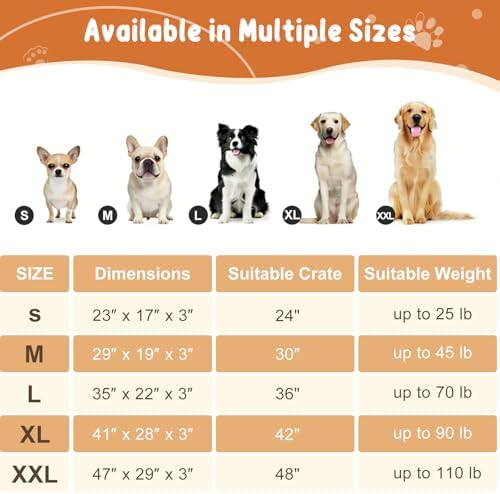 EMPSIGN Stylish Dog Bed Mat Dog Crate Pad Mattress Reversible (Cool & Warm), Water Proof Linings, Removable Machine Washable Cover, Firm Support Small to XX Large Dogs, Grey,XL(41''''*28''''*3'''') - Image 6