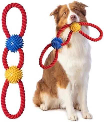 Aitmexcn Dog Rope Toy, Tough Tug of War Toy for Medium and Large Dogs by Aitmexcn