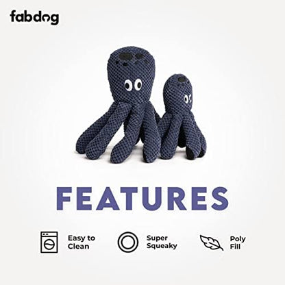 fabdog Floppies Plush Dog Toy - Cute & Durable Squeaky Dog Toys - Best Squeak Toy for Puppies and All Breeds | Ideal Pet Gift| Large Octopus - Image 3