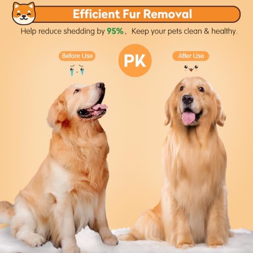 Dog & Cat Brush, Self Cleaning Slicker Brush for Pets Shedding - Image 6