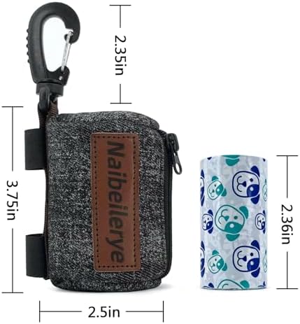 Dog Poop Bag Holder for Leashes doggie bag holder (Dark denim) - Image 2