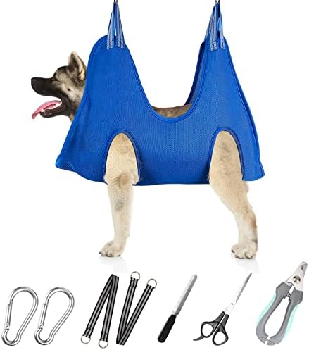 Ateson Pet Grooming Hammock, Dog Grooming Harness for Nail Trimming, Size L by ATESON