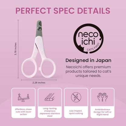 Necoichi Purrcision Stainless Steel Cat Nail Clipper, Made in Japan (Lilac) - Image 2