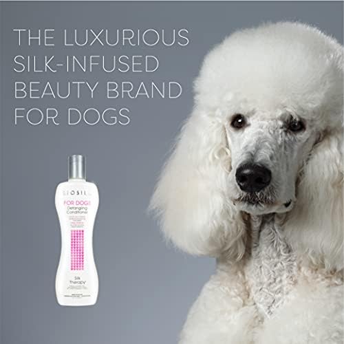 BioSilk for Dogs Silk Therapy Detangling Conditioner, 12 Fl Oz, 6-Pack - Image 4