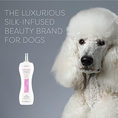 BioSilk for Dogs Silk Therapy Detangling Conditioner, 12 Fl Oz, 6-Pack - Image 4