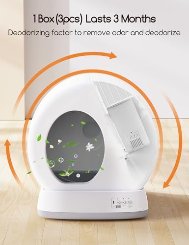 Meowant Pet Odor Eliminator, Automatic Cat Litter Box Odor Deodorant Gel - Image 3