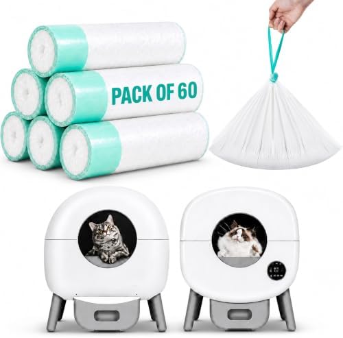 Extra Thick Replacement Litter Box Liners for Cumrige & Fumoi Box, 60 Bags by Unknown