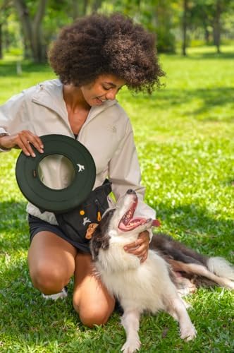 OllyDog Super Flyer Dog Flying Disc – Floating Fetch Toy for Water Play, Soft Eco-Friendly Recycled Fabric, Gentle on Teeth, 11" for Medium & Large Dogs (Winter Moss, 11") - Image 5