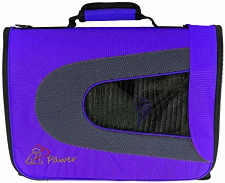 Pawer 18” x 11”x 11” Soft-Sided Foldable Airline Approved Pet Carrier for Cat, Puppy and Small Dog, Washable 600D Oxford Fabric, with Handle and Strap for Carry, Multiple Colors Available - Image 3